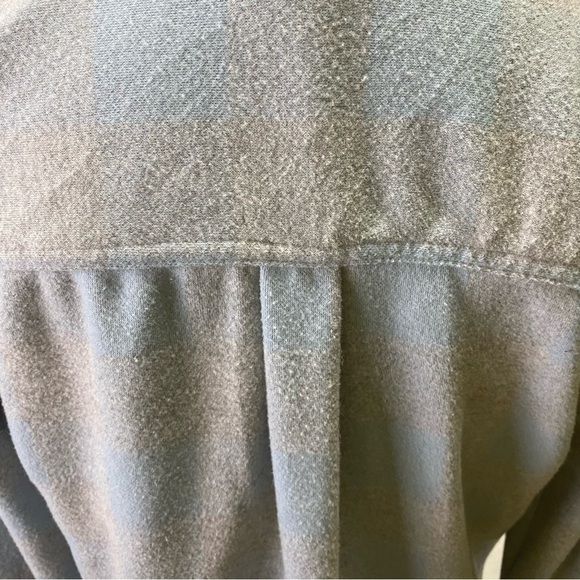 Beachlunchlounge Flannel Sz Small Grey Light Blue - Picture 6 of 12